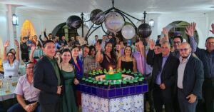 Don Colchón celebrando 20 años de emprender.